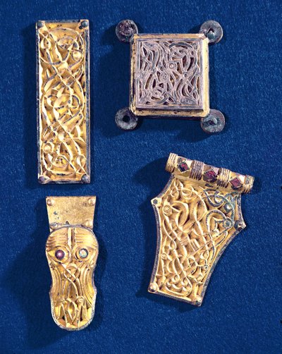 Brooch and Buckles, from the Vendel Treasure by Vendel Period